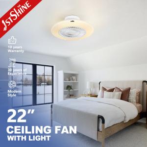 Design moderno 22 polegadas LED ventilador de teto com estrelado e luz dimmable