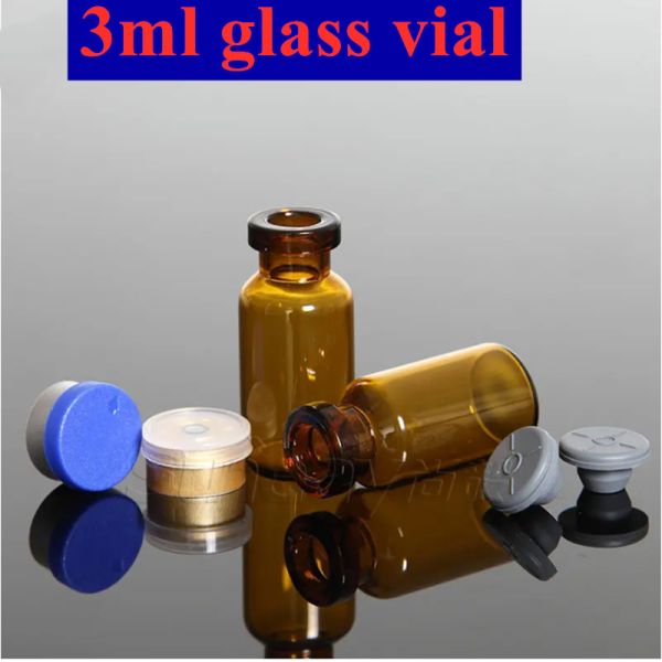 Transparent Brown Injection Glass Vial Serum Glass Bottle For Injection