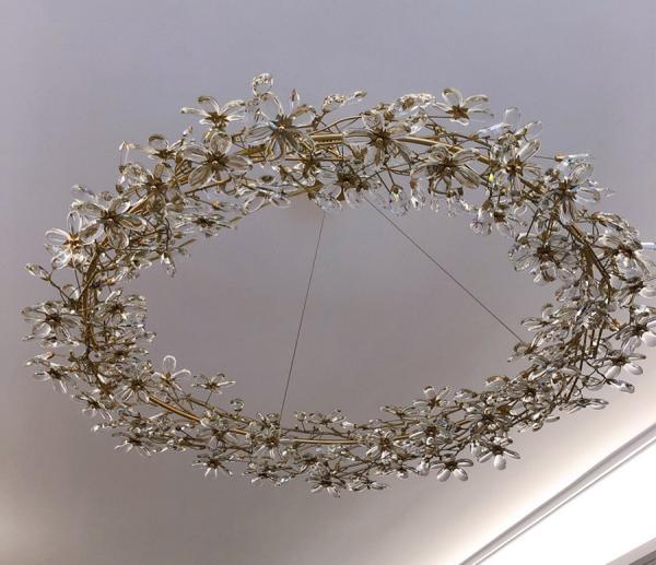 Crystal Chandelier LED Home Decor Lamp Round Flower Creative Design tree branch chandelier(WH-CY-232)