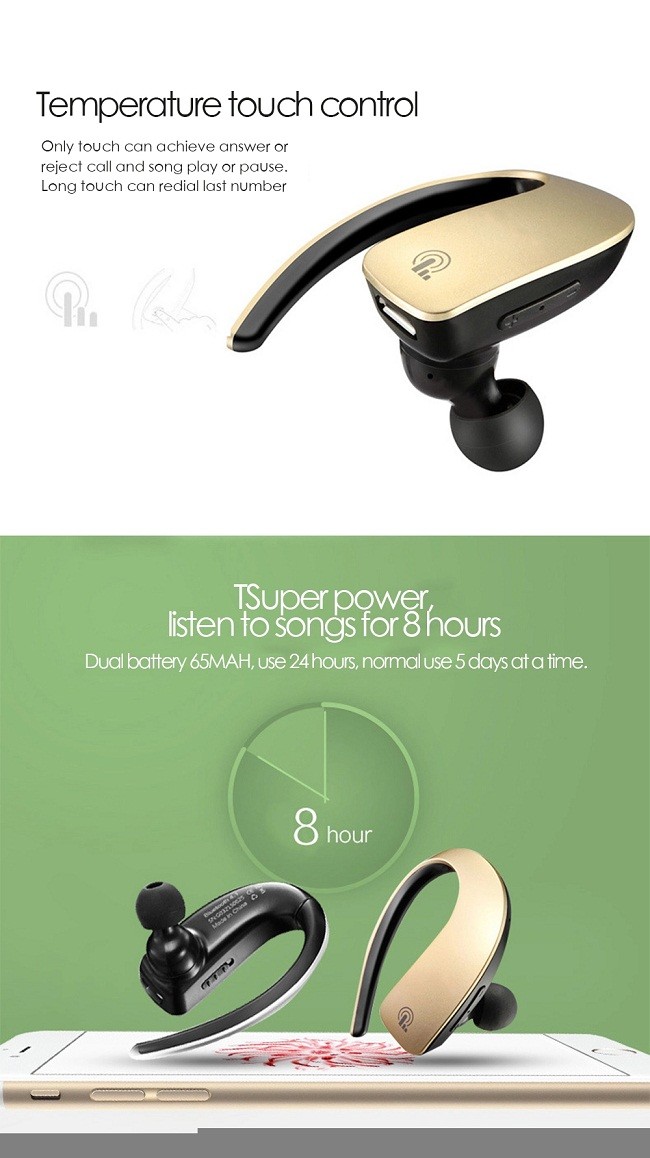 шлемофон 5hours V5.0 TWS Bluetooth Earbuds беспроводной Bluetooth хэндс-фри говоря