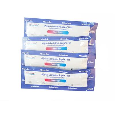 grossesse précise élevée de l'ovulation CE0123 de la main gauche 10 + 1 de kit d'essai de main gauche de Digital des femmes 5mins