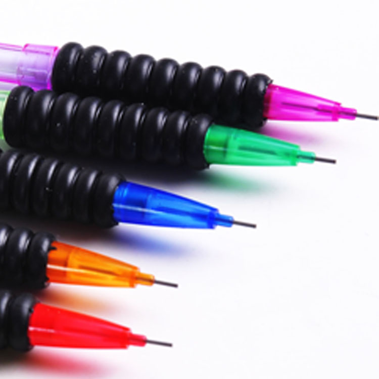 High quality wholesale multi-colored 6pcs mechanical pencil with eraser