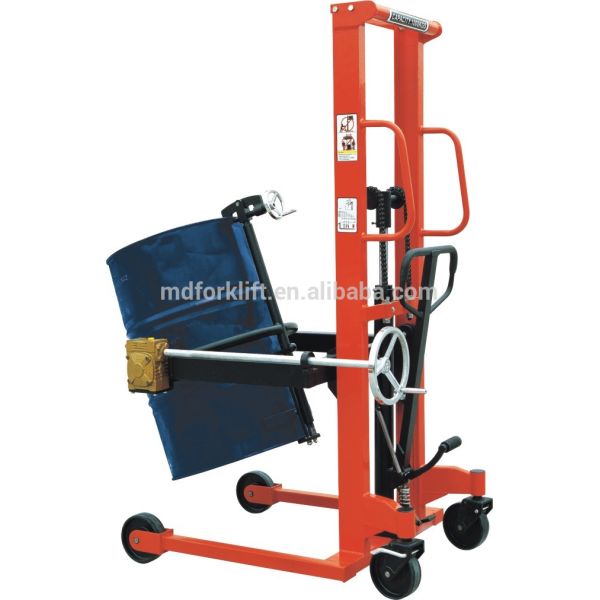 подъемноый-транспортировочн механизм барабанчика руки Дс наклона финиша Порошк-пальто ручки отпуска ручки 55 галлонов управляемый шестерней гидравлический ручной портативный