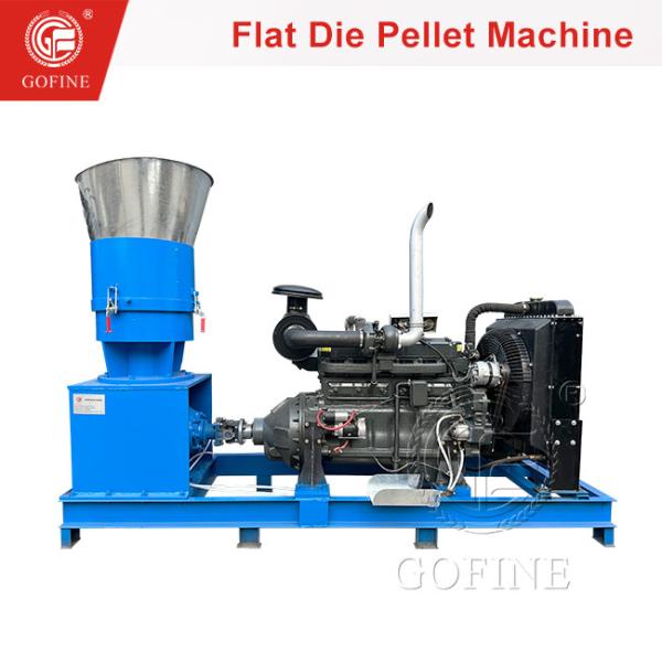 45kw Compact Chicken Manure Fertilizer Flat Die Pelletizer For Agricultural Industry
