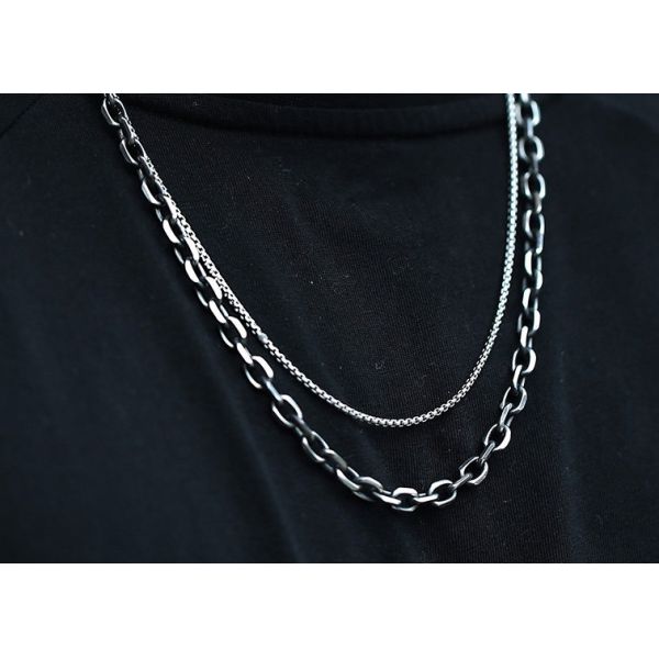 Цепи сумки металла ODM настойчивые, цепь твердого тела 925 серебряная с нул руководствами