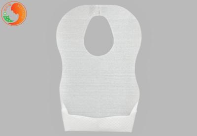 White Disposable Baby Bibs Biodegradable OEM ODM BPA Free Waterproof