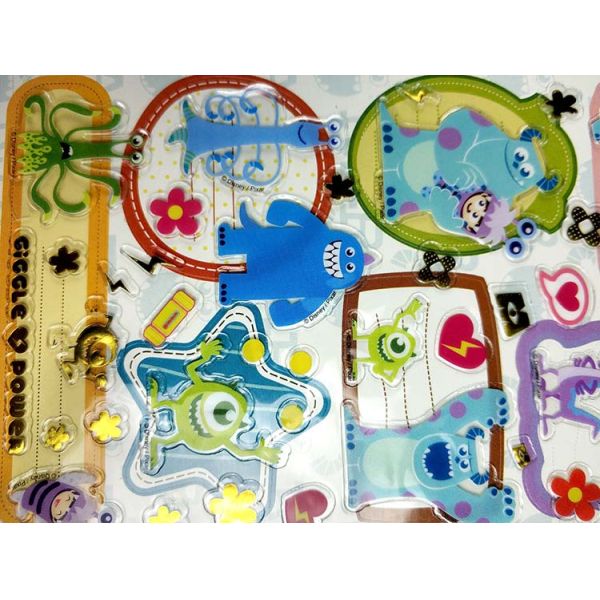 Bronzing Clear Vinyl Stickers