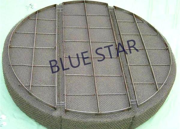 Round Demister Mist Eliminator , Mist Eliminator Pads In Distillation Tower