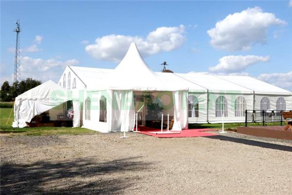 Marquee Wedding Outdoor Party Tent 300 Guests Hard Pressed Extruded Aluminum Alloy