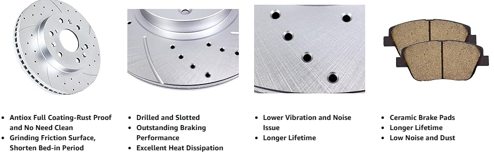 Wholesale Disc Brake Rotor Car Drilled Slotted Brake Discs, High-End Car Alloy Ventilated Disk Brake Rotor For Bentley Mulsanne Made Of Durable Metal Plastic Land Rover Ranger Manufacturer