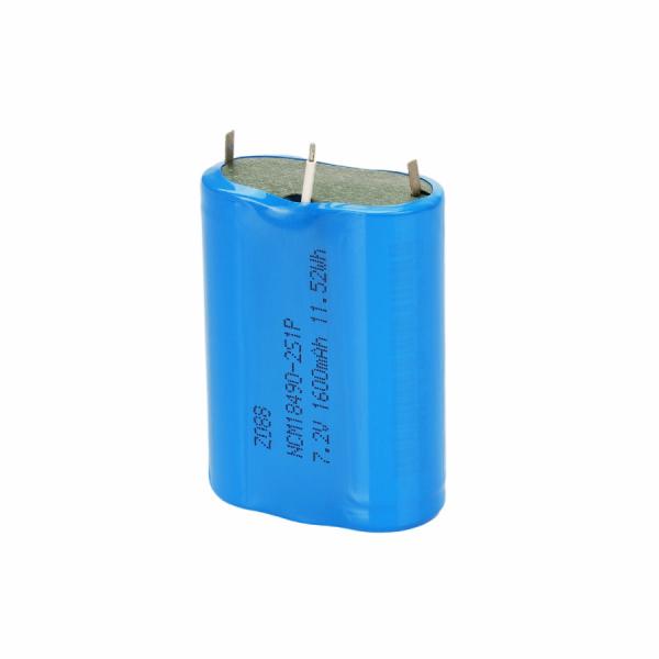 BAK-NCM18490-2S1P Lithium Ion Battery Pack 7.2V 1400mAh For Electronic Application