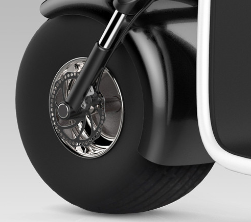Powerful 1000W Chainless Electric Snow Bike with 18x9.5'' Tires and Lithium Battery