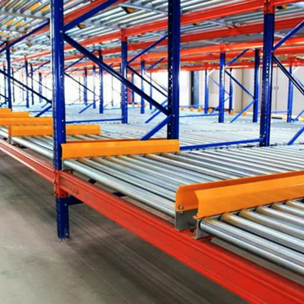 B43 Warehouse Storage Gravity Pallet Racking System Carton Flow Roller Rack  Live Pallet Rack