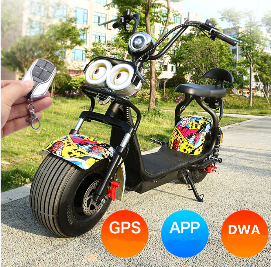 1500W Motor Citycoco Electric Scooter Customized Color Max. Speed 61-80km/h for Adults