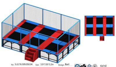 Chinese Senjun 41M2 Kids Indoor Bungee Park/ Indoor Gymnastic Trampoline/ Trampoline Park for Super Mall