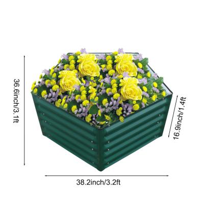 ISO Large Bottomless Metal Galvanized Elevated Raised Bed For Vegetables Fruits