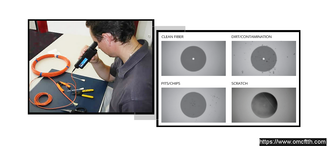 400 Times FTTx Tools Handheld Fiber Optic Inspection Microscope