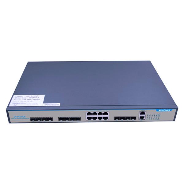 50W Epon 8 Port Olt Compatible With HUAWEI / ZTE ONU 8 EPON 8GE RJ45 4 10GE SFP Ports
