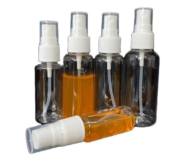Round 100ml Pet Spray Bottle 150ml Amber Plastic Spray Bottles
