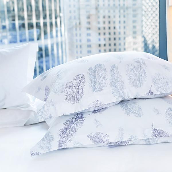 Printed Duvet Linen Duvet Cover , King Size Duvet Cover Customized Colors