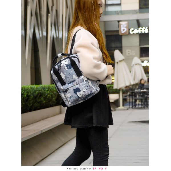 Fashion Korean style high quality cute waterproof girls school backpack