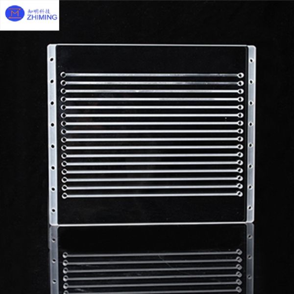 ​​High Purity Quartz Glass Plate With Laser-Drilled Custom-Shaped Through-Holes​​
