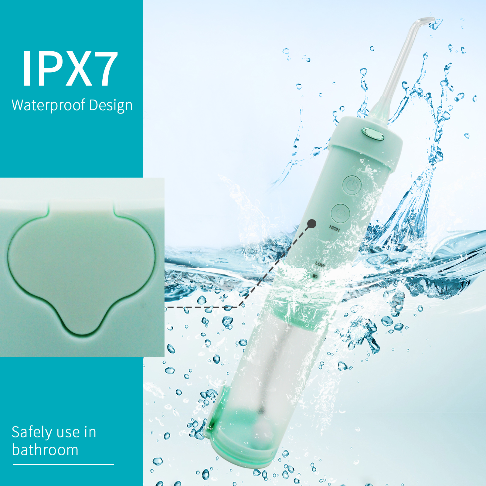 Вода Flosser УПРАВЛЕНИЯ ПО САНИТАРНОМУ НАДЗОРУ ЗА КАЧЕСТВОМ ПИЩЕВЫХ ПРОДУКТОВ И МЕДИКАМЕНТОВ бесшнуровая мини портативная ультразвуковая для устной заботы