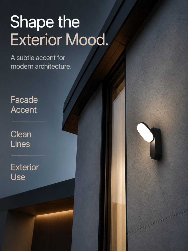 10W Adjustable LED Outdoor Wall Mount Lighting With Rotatable Panel 3000K IP65 Rating