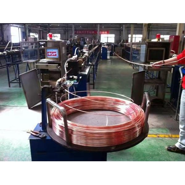 Труба ASTM A254 тонкая медная, труба Bundy стороны DC04 6*0.65mm и покрытая медью