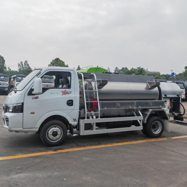 Dongfeng 2cbm Mini Fuel Truck Captain Diesel And Gasoline Mobile Fuel Dispenser Truck