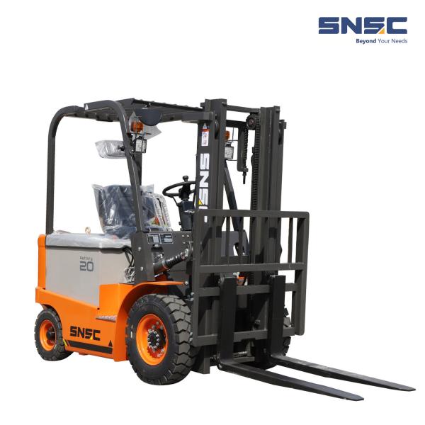 2.5 Ton Electric Forklift Lift Height 3000-5000mm LED Lights for Material Transport