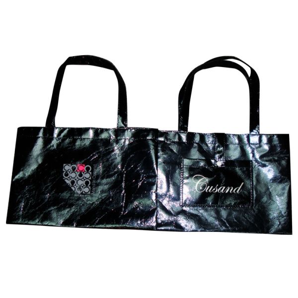 Recyclable Shining Non Woven Carry Bag Logo Personized for Lady Garment