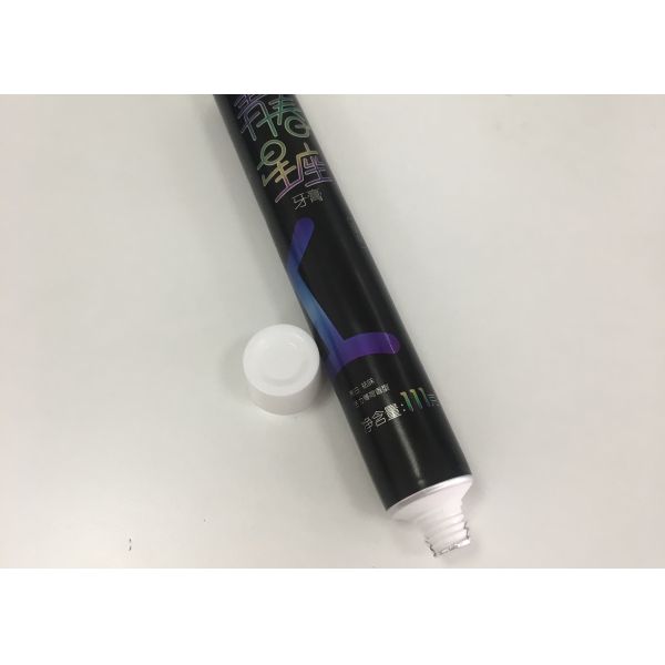 Paquete laminado flexible del tubo de la crema dental de la menta de Toothanks con el casquillo redondo liso