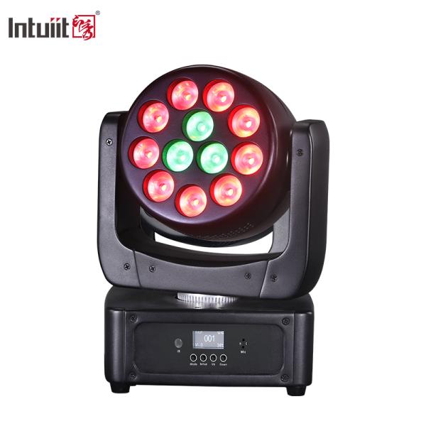 Equipo de iluminación de escenario para eventos DMX Beam RGBW 12x8w Led Wash Moving Head Light