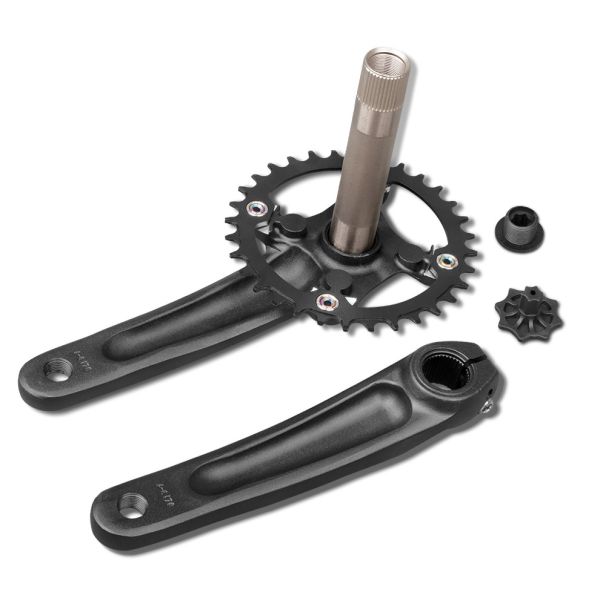 L'alliage d'aluminium va à vélo le vélo de montagne de roue dentée de pièces Crankset 104BCD 32T