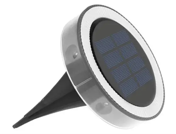 Outdoor Solar Stair Step Deck Lighting with 90lm/w Efficiency Led Round Ground Lights