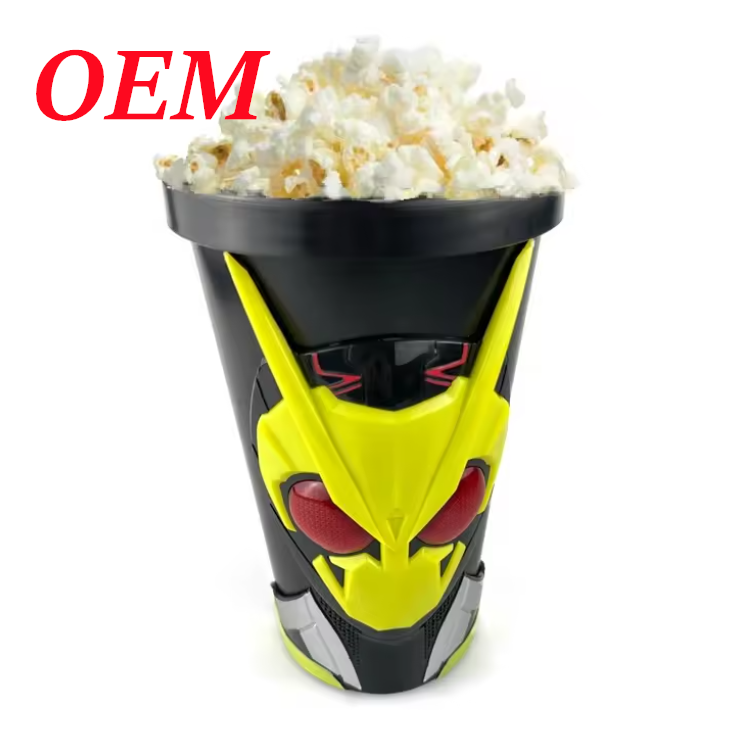 12oz 16oz  Plastic Popcorn Cup Cinema Festival Bottle Plastic Popcorn Cups