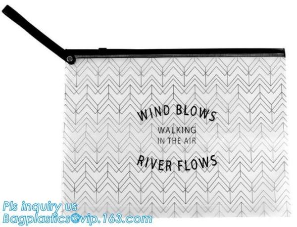 EVA zipper bag with zipper or slider for bra, slider zip lock black zip lock bag, durable mini plastic custom size water