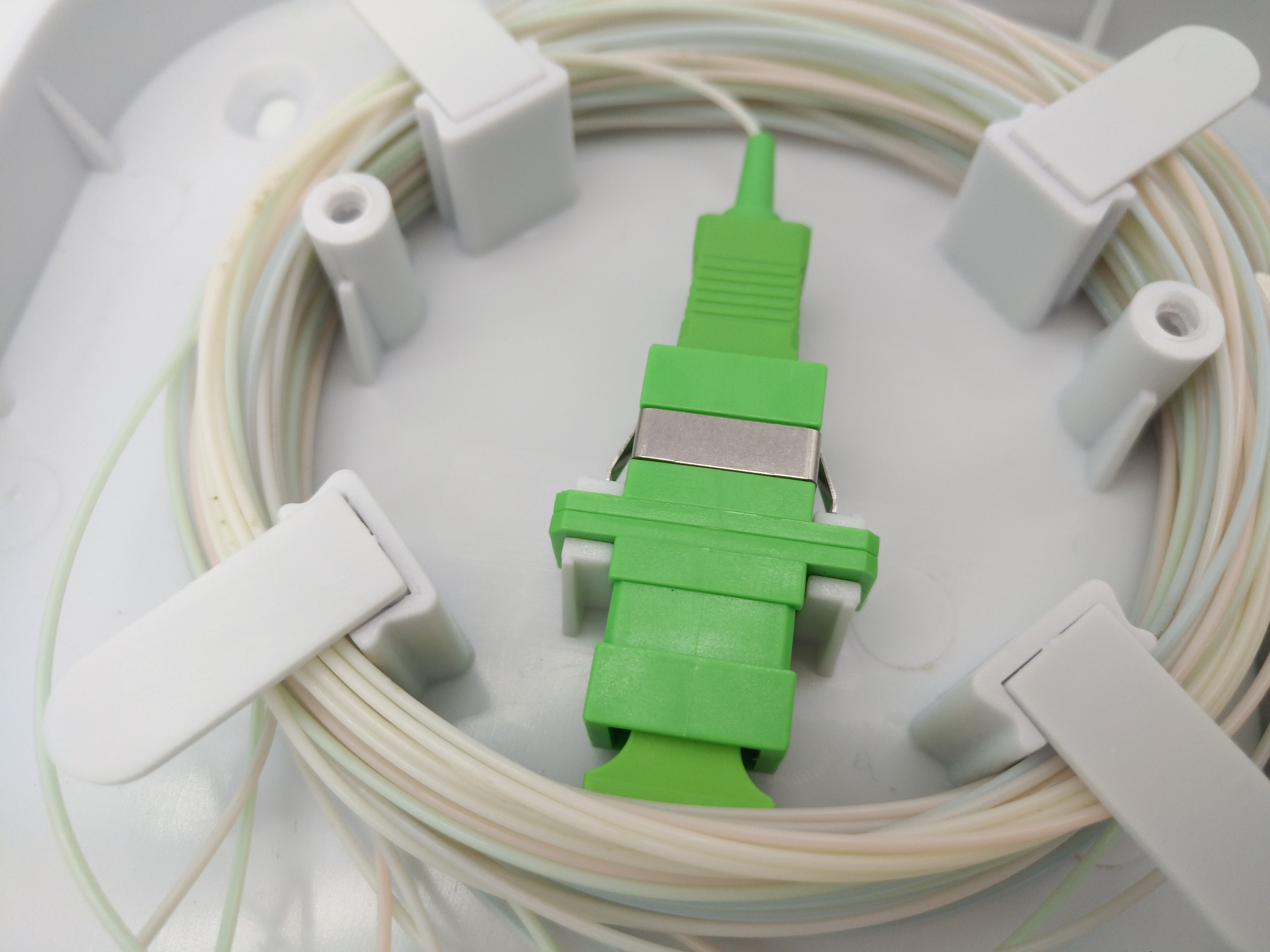 FTTH Внутренний оптический терминал 8 портов Кассетный модуль 1 * 8 Мини PLC Splitter Box