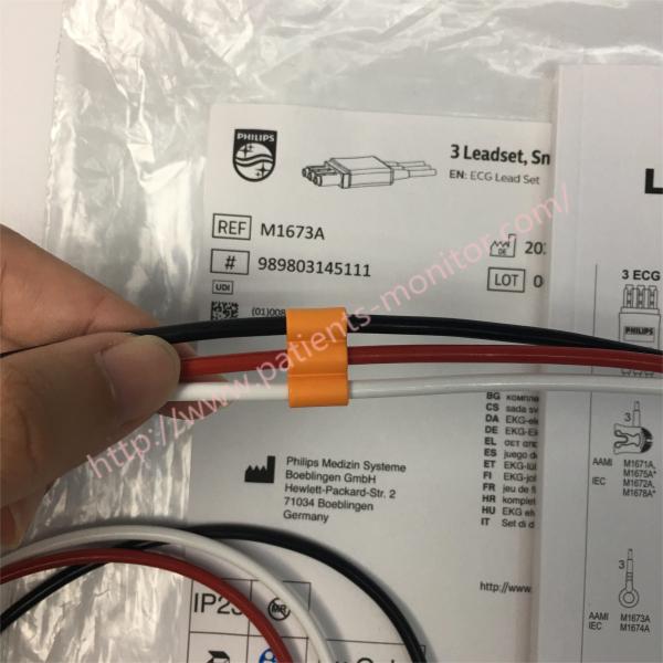 A ligação de M1673A 989803145111 philip ECG ajustou a pressão AAMI ICU de 3 Leadset