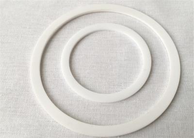 White Round Flat PTFE Gasket Ptfe Sealing Gasket For Communication Equipment