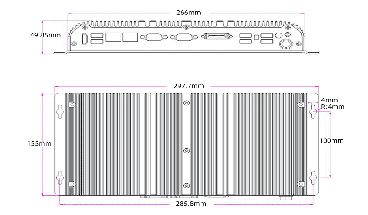 Компьютер с двойной локальной сетью и без вентилятора с DDR4 32G Intel Celeron J4125 J6412 Mini PC