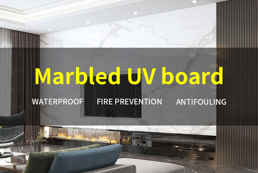 Waterproof UV Board Marble Color PVC Wall Panel Marble Sheet Marble Alternative