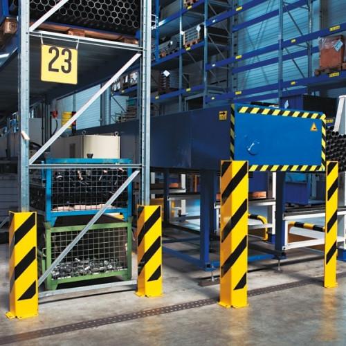 Protetor preto do racking da pálete de Bull - perfil de U - 800 x 160 x 6mm da fábrica da fabricação de metal de China