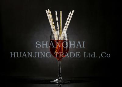 Gold And Silver Metallic Paper Straws Juice Milkshake Paper Smoothie Straws