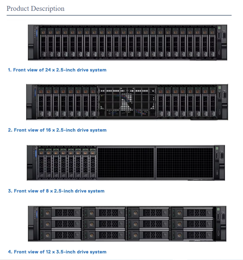 Good Price 4u Server Case R960 R940xa Server dell Poweredge Storage 10gbps Dedicated GPU AI Data Center System DELLs Servers