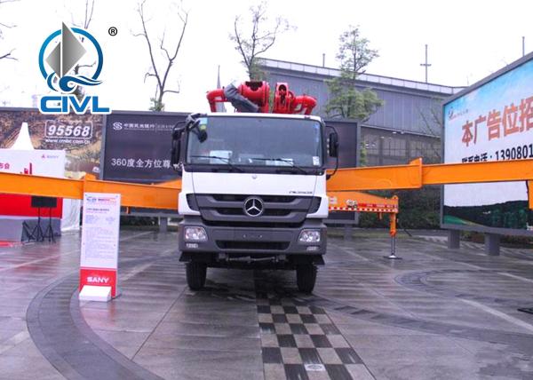 WITH ISO CCC  12m3 Cement Pump Truck  Truck Mounted Concrete Pump Boom Best Price For Oversea Market
