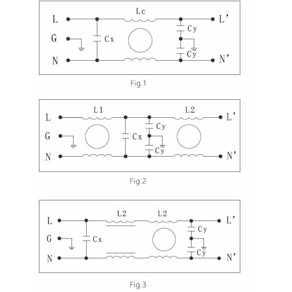 Фильтр гнезда EMI низкопроходного фильтра PCB AC 250V для систем спутникового телевидения