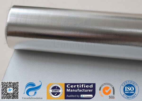 Calor 430G revestido de prata da tela 3732 0.43MM da fibra de vidro da folha de alumínio reflexivo