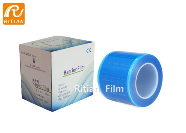 O rolo de filme dental médico da barreira grava 4 azul folhas de X 6 1200 com caixa do distribuidor